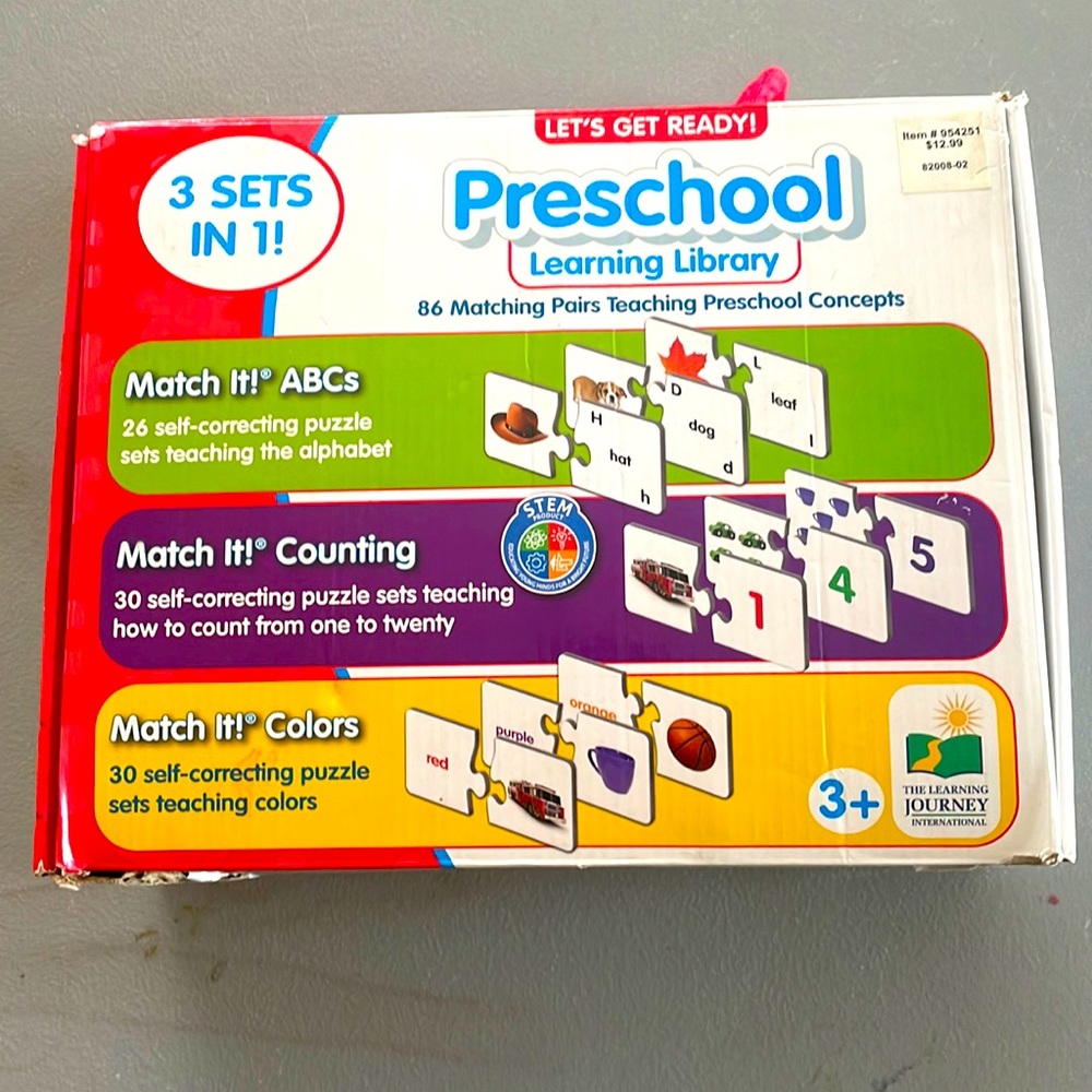 Preschool Matching Pairs Teaching Play set